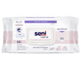 Seni Care Sensitive Aloe Vera a Allantosin pH 5,5 intimní vlhčené ubrousky pro dospělé i děti 30 x 20 cm, 68 kusů