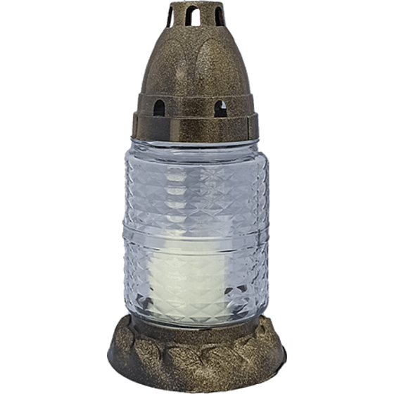 Rolchem Lampa skleněná malá 17 cm 30 g Z05