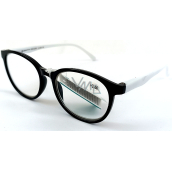 Berkeley Čtecí dioptrické brýle +3,0 plast černé bílé postranice 1 kus MC2253