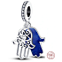 Charm Sterlingové stříbro 925 Ruka Fatimy, Hamsa 2v1, přívěsek na náramek symbol