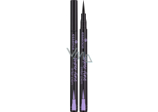 Essence Super Fine tekuté oční linky s ultrajemným hrotem 01 Deep Black 1 ml