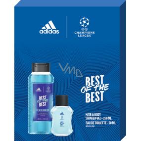 Adidas UEFA Champions League Best of The Best toaletní voda 50 ml + sprchový gel 250 ml, dárková sada pro muže
