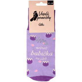 Albi Veselé ponožky Nejlepší babička na světě, univerzální velikost 1 pár