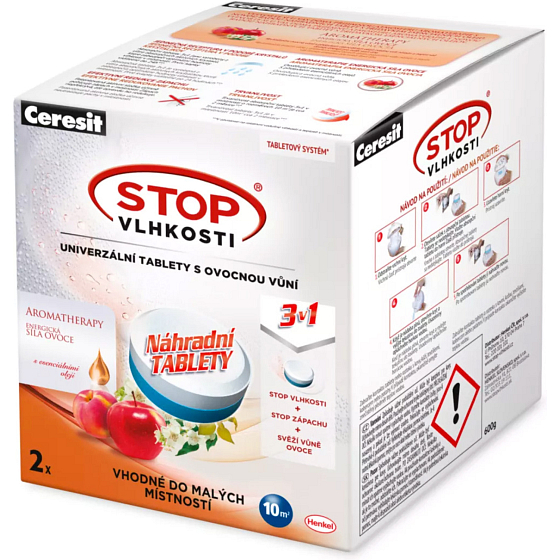 Ceresit Stop Vlhkosti náhradní tablety s ovocnou vůní 2 ks 600g