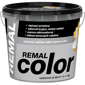 REMAL Color malířská barva na zeď Platina, 5+1 kg