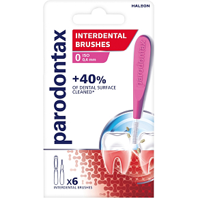 Parodontax mezizubní kartáčky rovné vel. 0 (0,4 mm), 6 ks