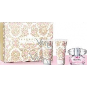 Versace Bright Crystal toaletní voda 50 ml + sprchový gel 50 ml + tělové mléko 50 ml, dárková sada pro ženy