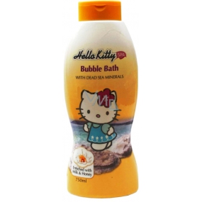 Hello Kitty Milk & Honey Mrtvé moře pěna do koupele s minerály pro děti 750 ml