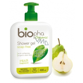 BioPha Hruška sprchový gel v biokvalitě dávkovač 400 ml