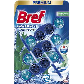 Bref Blue Aktive Eucalyptus, WC kuličky, 3 × 50 g