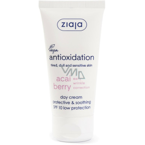 Ziaja Acai Berry SPF 10 ochranný, zklidňující denní pleťový krém 50 ml