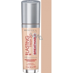 Rimmel London Lasting Finish Breathable Foundation make-up 010 Light Porcelain 30 ml
