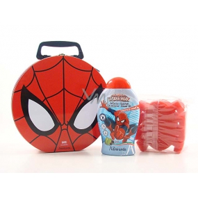 Marvel Spiderman 2v1 šampon a sprchový gel pro děti 300 ml + žínka na mytí + kufřík, kosmetická sada