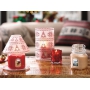 Yankee Candle Red Nordic Frosted Glass svícen na sklo 19,5 x 12 cm