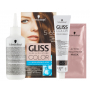 Schwarzkopf Gliss Color barva na vlasy 5-65 Oříškově hnědý 2 x 60 ml