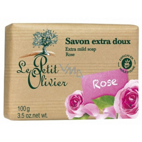 Le Petit Olivier Růže extra jemné toaletní mýdlo s přírodními extrakty 100 g