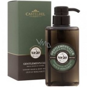 Castelbel Oud a Bergamot 2v1 mycí gel na ruce a tělo pro muže dávkovač 450 ml