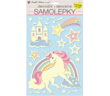 Samolepka na zeď svítící ve tmě Jednorožec 41 x 25 cm