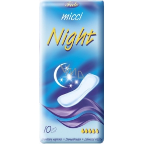 Micci Night intimní vložky bez křidélek 10 kusů