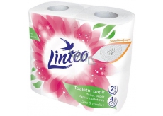 Linteo Care & Comfort toaletní papír bílý 150 útržků 2 vrstvý 17 m, 4 kusy