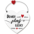 Nekupto Sladký domov Cedulka srdce Domov plný lásky 17 x 15 cm x 0,5 cm