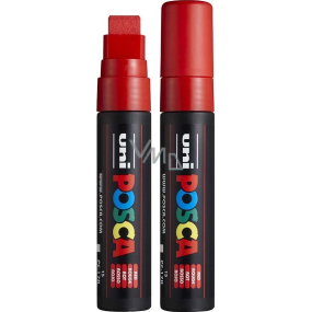 Posca Univerzální akrylátový popisovač s extrémně širokým, rovným hrotem 15 mm Červená PC-17K