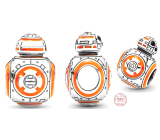 Charm Sterlingové stříbro 925 Marvel Star Wars Droid BB-8, korálek na náramek