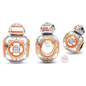 Charm Sterlingové stříbro 925 Marvel Star Wars Droid BB-8, korálek na náramek