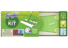 Swiffer Kit mop + náhradní prachovka na podlahu 8 kusů + čistící utěrky 3 kusy, sada