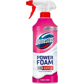 Domestos čisticí pěna ve spreji na toaletu a koupelnu Power Foam Floral Fresh 435ml Domestos čisticí pěna ve spreji na toaletu a koupelnu Power Foam Floral Fresh 435ml