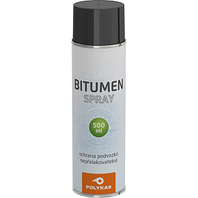 Polykar Bitumen nástřik podvozku aut, sprej, černý, 500 ml