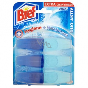 Bref Duo Aktiv Extra Clean & Fresh Oceán WC gel náhradní náplň 3 x 60 ml