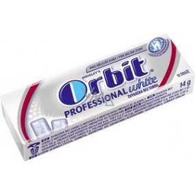 Wrigleys Orbit Professional White žvýkačky bez cukru dražé 10 kusů 14 g