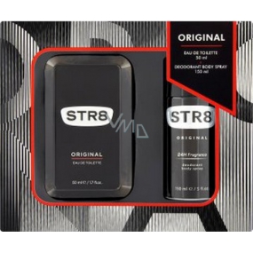 Str8 Original toaletní voda 50 ml + deodorant sprej 150 ml, dárková sada