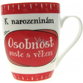 Nekupto Hrnek narozeninový Osobnost roste s věkem 350 ml