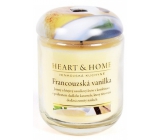 Heart & Home Francouzská vanilka Sojová vonná svíčka střední hoří až 30 hodin 110 g
