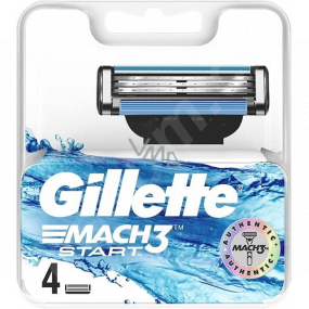 Gillette Mach3 Start náhradní hlavice 4 kusy, pro muže