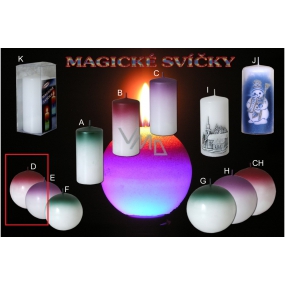 Lima Magická červená svíčka koule 80 mm 1 kus