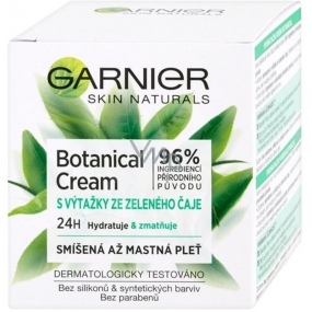 Garnier Skin Naturals Botanical Cream s výtažky zeleného čaje pleťový krém pro smíšenou až mastnou pleť 50 ml