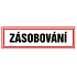Arch Bezpečnostní a informační piktogramy Zásobování dvoubarevná samolepka 20,5 x 7,5 cm