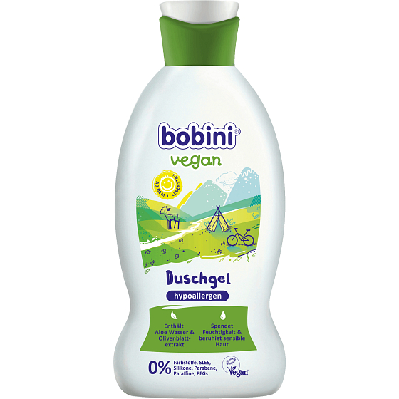Bobini Vegan hypoalergenní mycí gel pro děti od 1. dne narození 200 ml