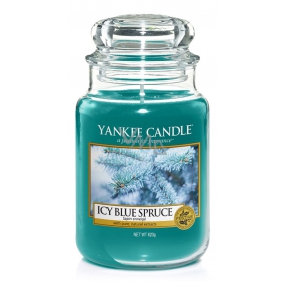 Yankee Candle Icy Blue Spruce - Zledovatělý modrý smrk vonná svíčka Classic velká sklo 623 g