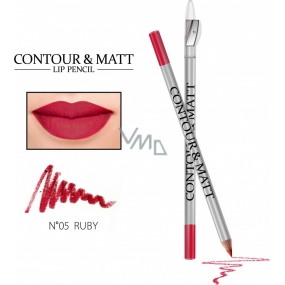 Revers Contour & Matt Lip Pencil konturovací tužka na rty 05 Ruby 2 g