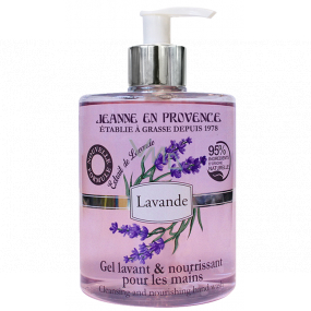 Jeanne en Provence Lavande Levandule mycí gel na ruce dávkovač 500 ml