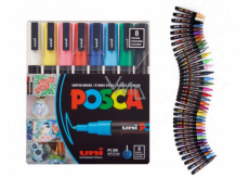 Posca Univerzální sada akrylátových popisovačů 0,9 - 1,3 mm Základní barvy 8 kusů PC-3M