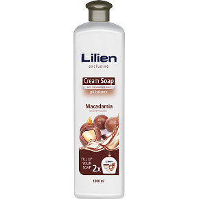 Lilien Macadamia tekuté mýdlo, náplň, 1 l Lilien Macadamia tekuté mýdlo, náplň, 1 l
