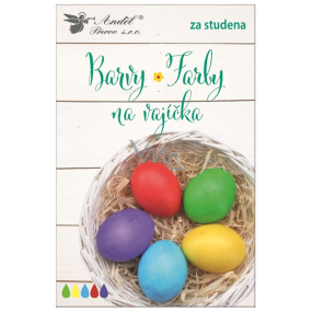 Barvy na vajíčka tablety, 5 kusů v balení, barvení za studena