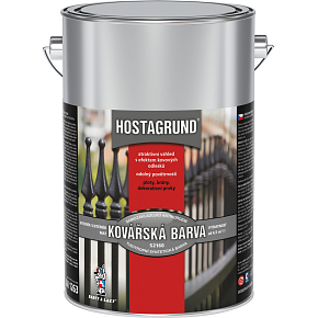 HOSTAGRUND kovářská barva S2160K, 0950 kovářská čerň, 4 l HOSTAGRUND kovářská barva S2160K, 0950 kovářská čerň, 4 l