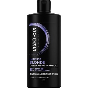 Syoss Blonde & Silver šampon pro zesvětlené, blond a šedé vlasy, 440 ml Syoss Blonde & Silver šampon pro zesvětlené, blond a šedé vlasy, 440 ml