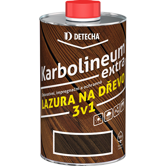 Karbolineum Extra 3v1 lazura na dřevo, bezbarvý, 0,7 kg